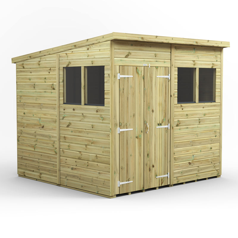 Extras | Double Door Option | Fast Delivery Power Premium Shiplap Pent Shed