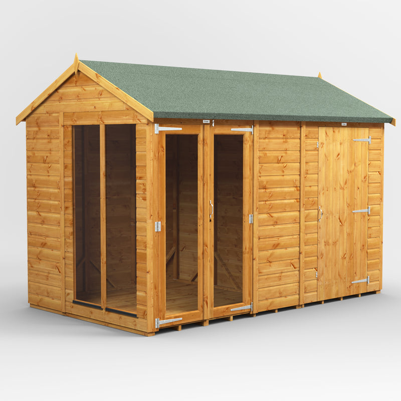 Fast Delivery Power Apex Summerhouse Combi With 4' Side Store
