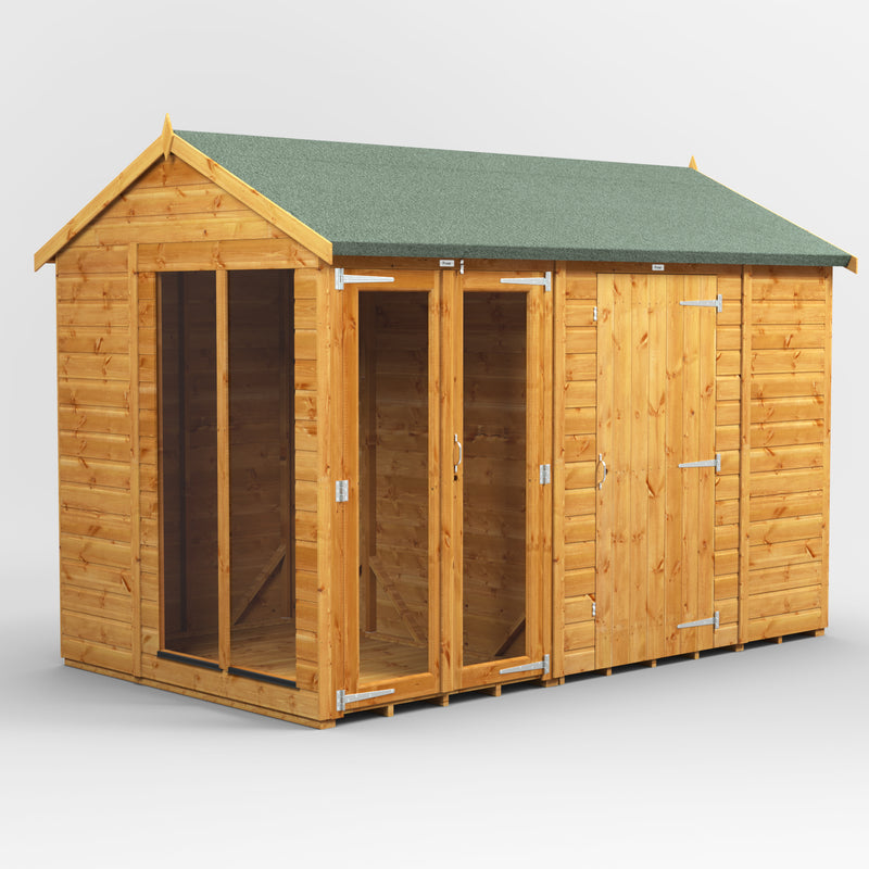 Fast Delivery Power Apex Summerhouse Combi With 6' Side Store
