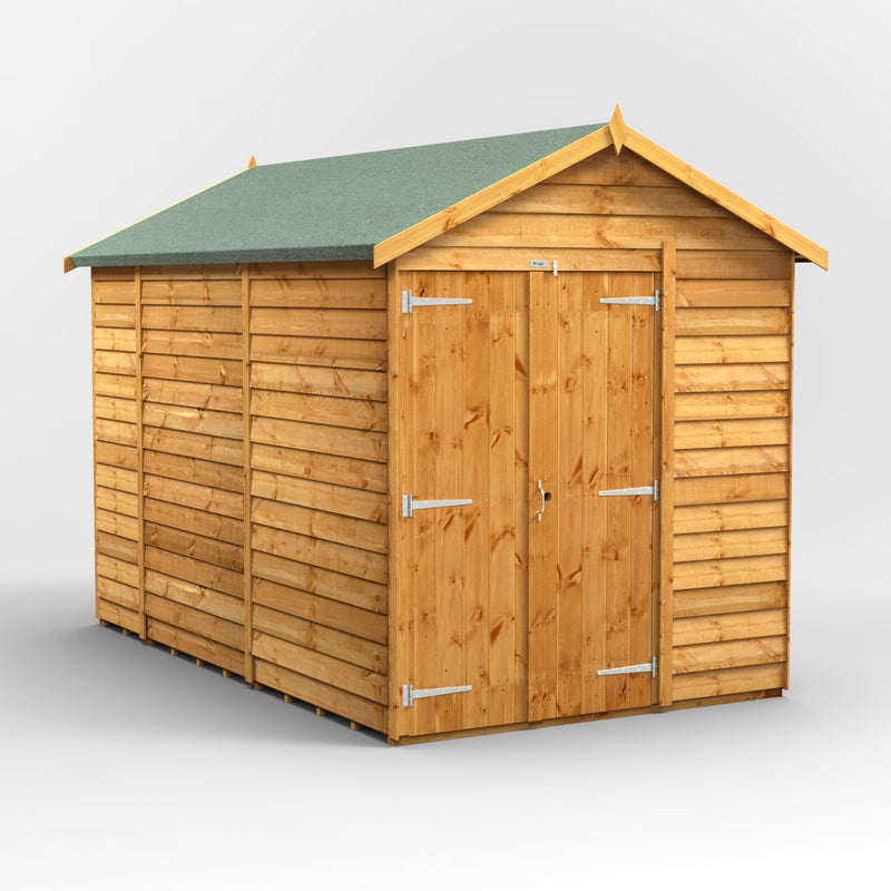 Extras | Double Door Option | Fast Delivery Windowless Purewell Power Overlap Apex Shed