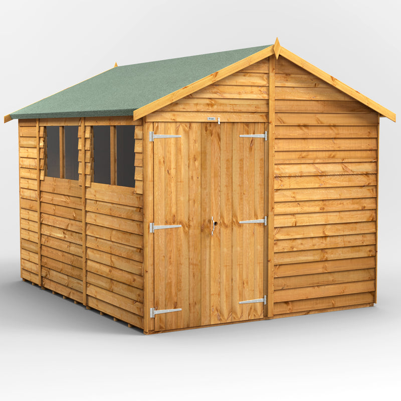 Extras | Double Door Option | Fast Delivery Purewell Power Overlap Apex Shed