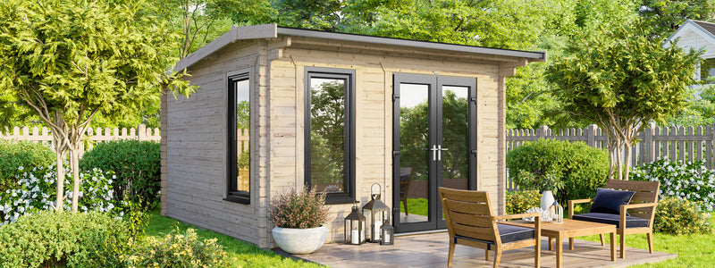 Express Power Offset Apex Log Cabin