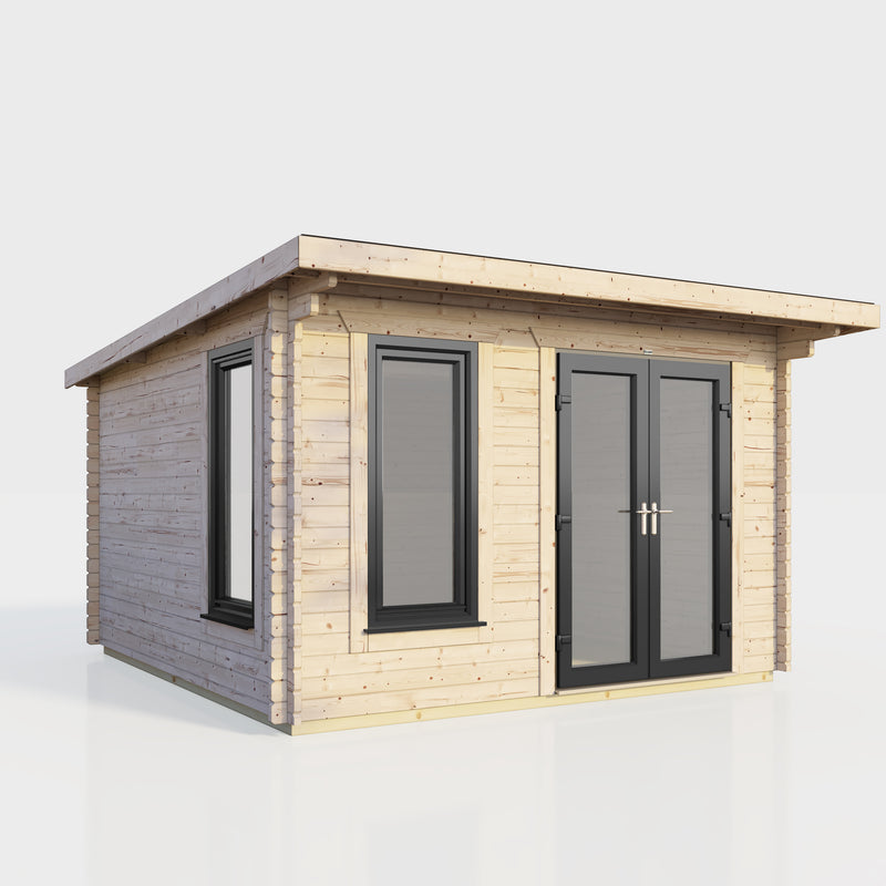 Express Power Pent Log Cabin