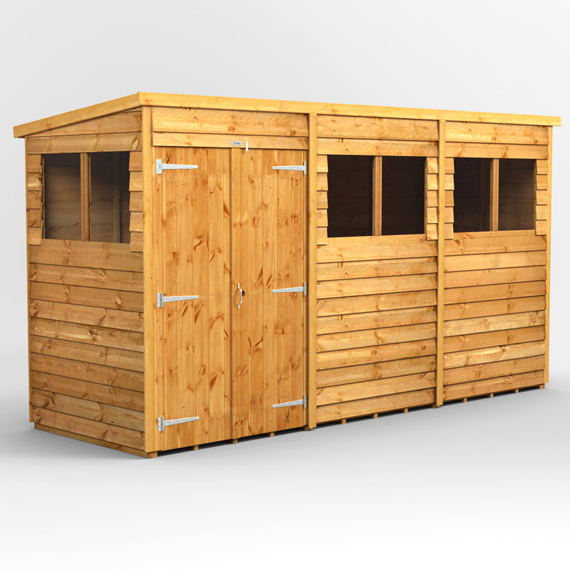 Extras | Double Door Option | Fast Delivery Purewell Power Overlap Pent Shed