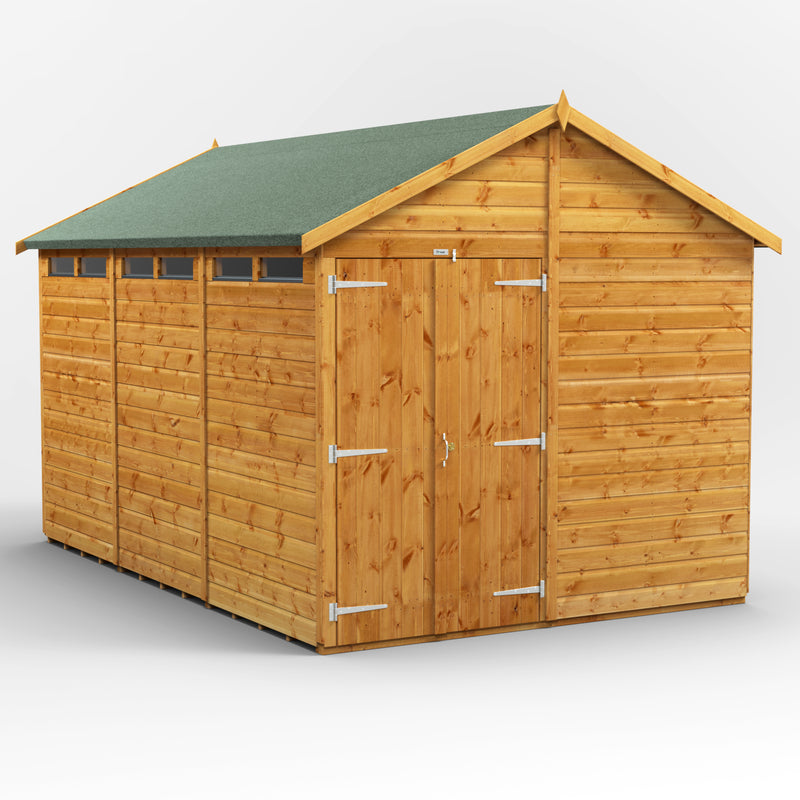 Extras | Double Door Option | Fast Delivery Security Power Apex Shed