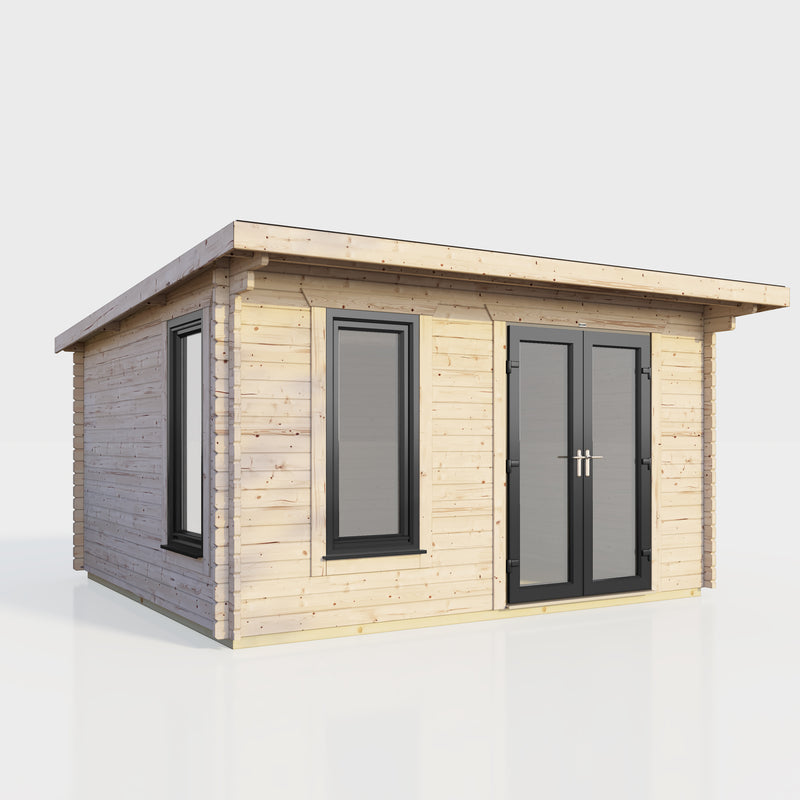 Express Power Pent Log Cabin