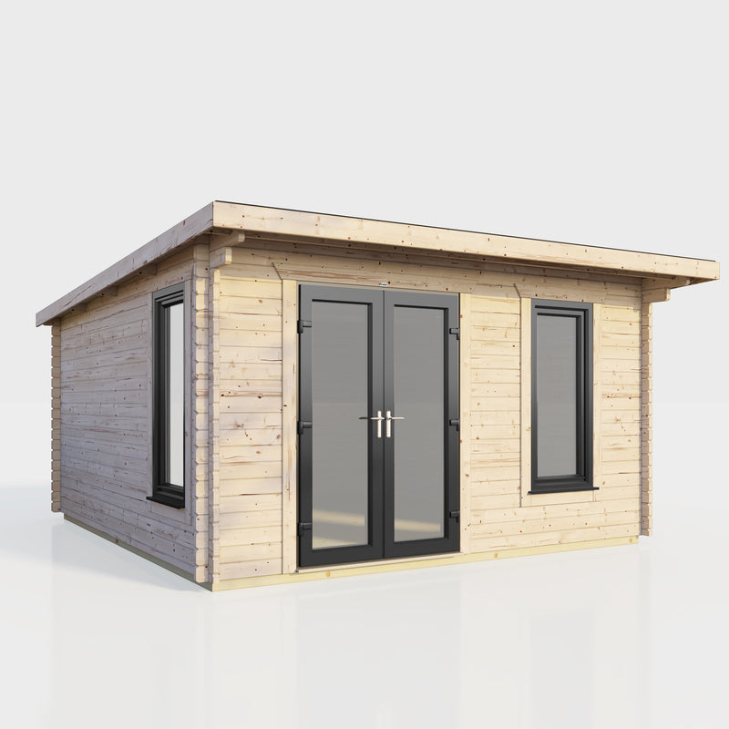 Express Power Pent Log Cabin