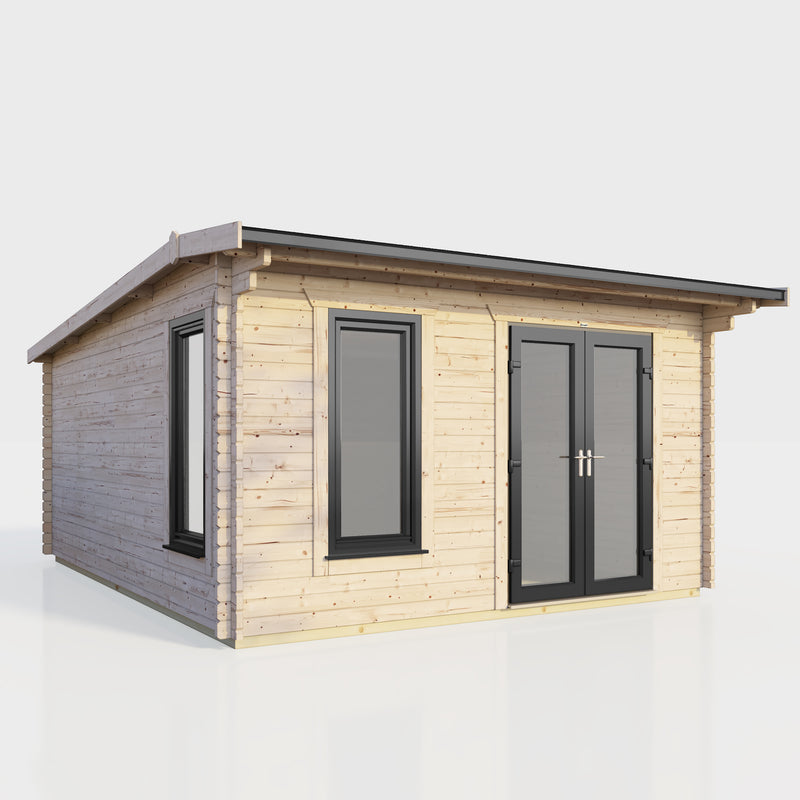 Express Power Offset Apex Log Cabin