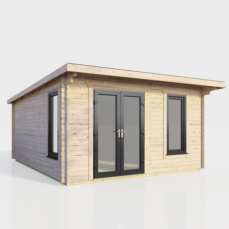 Express Power Pent Log Cabin