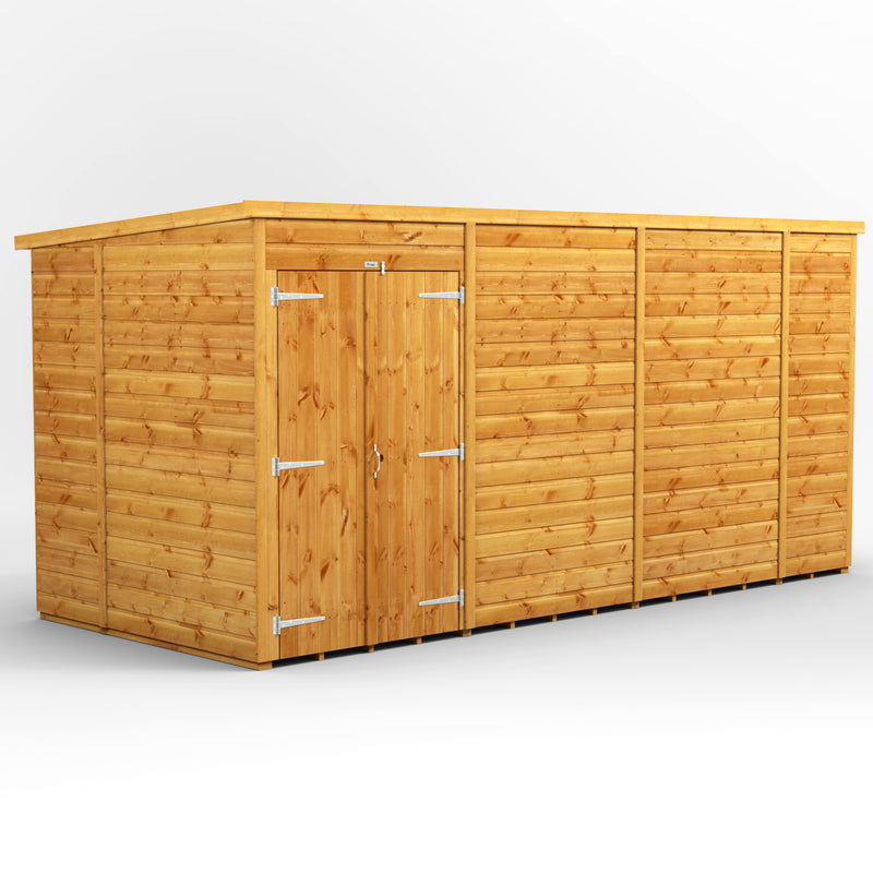 Extras | Double Door Option | Express Windowless Purewell Power Shiplap Pent Shed