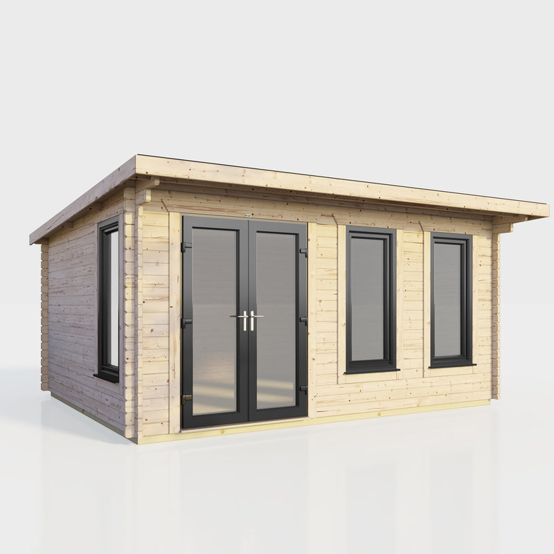 Express Power Pent Log Cabin