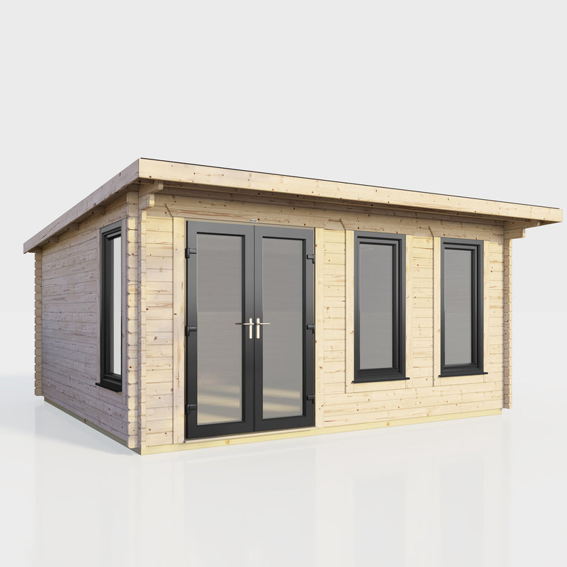 Express Power Pent Log Cabin