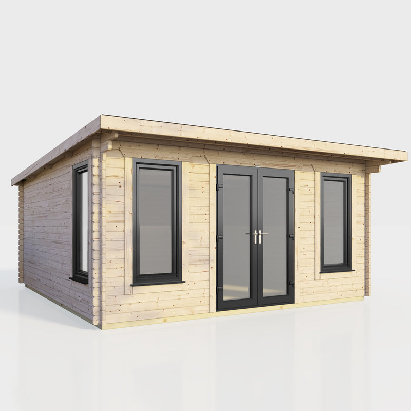 Express Power Pent Log Cabin