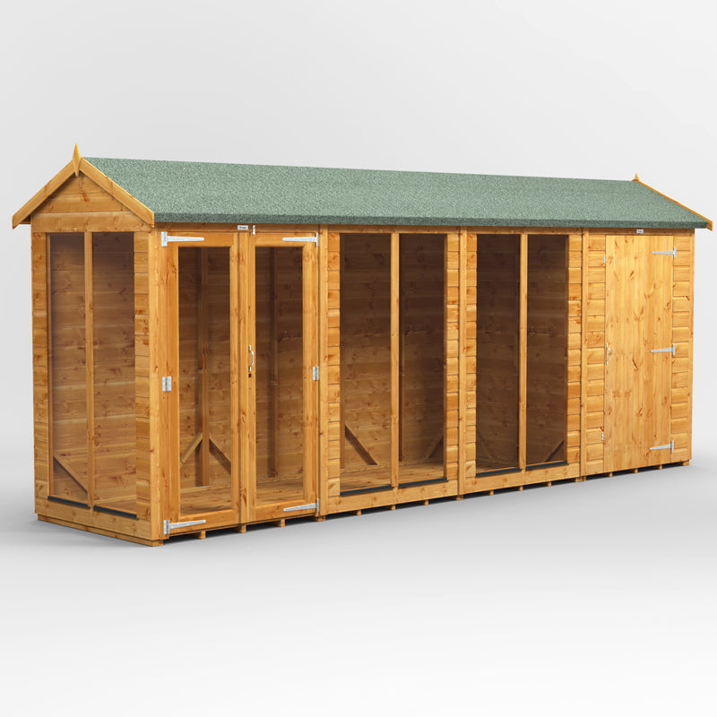 Fast Delivery Power Apex Summerhouse Combi With 4' Side Store