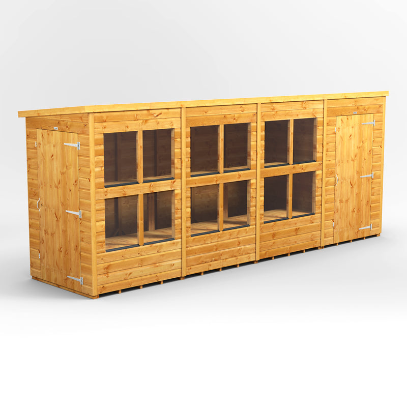 Fast Delivery Power Pent Potting Shed Combi With 4' Side Store