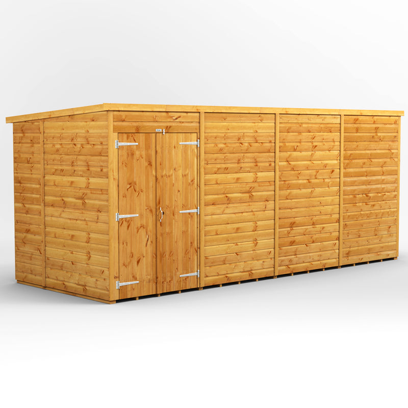 Extras | Double Door Option | Express Windowless Purewell Power Shiplap Pent Shed