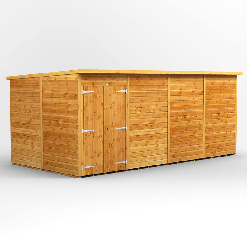 Extras | Double Door Option | Express Windowless Purewell Power Shiplap Pent Shed