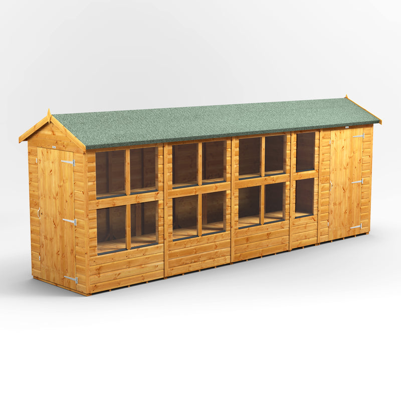 Fast Delivery Power Apex Potting Shed Combi With 4' Side Store