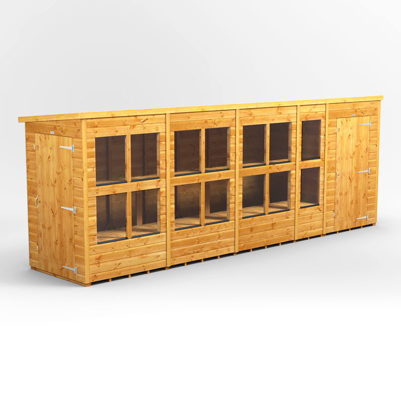 Fast Delivery Power Pent Potting Shed Combi With 4' Side Store
