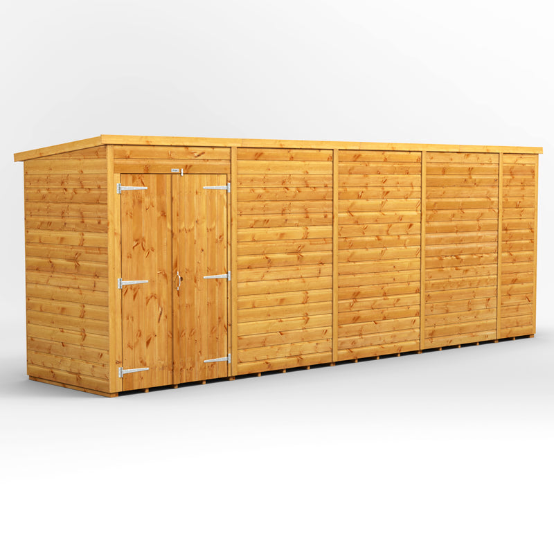 Extras | Double Door Option | Express Windowless Purewell Power Shiplap Pent Shed
