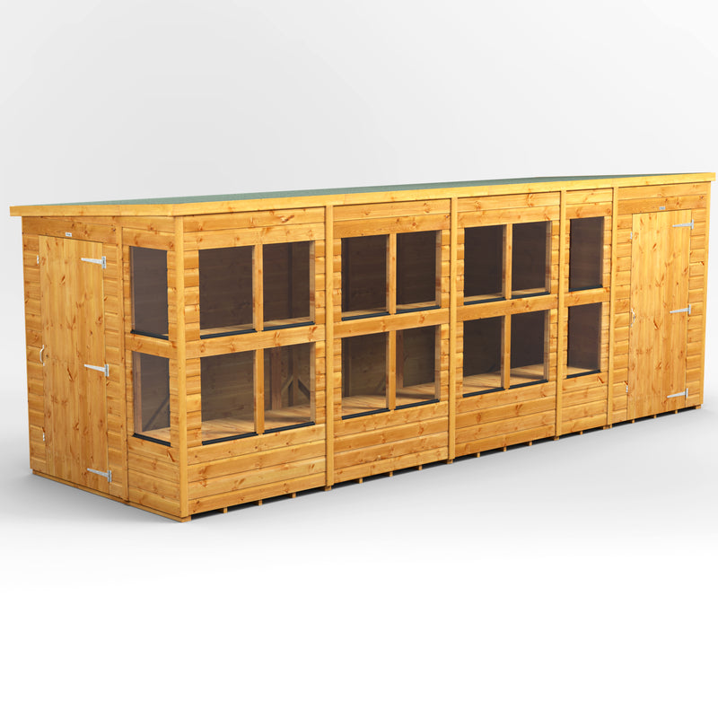 Fast Delivery Power Pent Potting Shed Combi With 4' Side Store