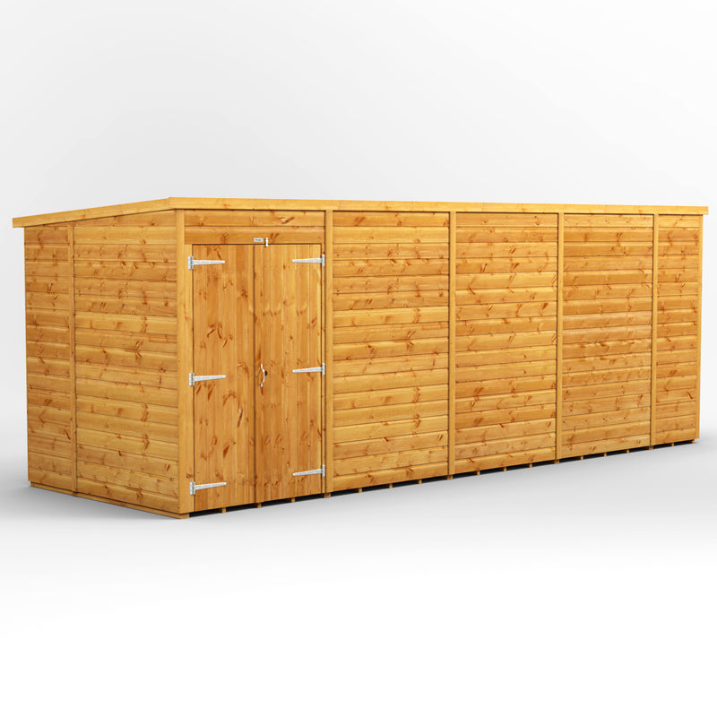 Extras | Double Door Option | Express Windowless Purewell Power Shiplap Pent Shed