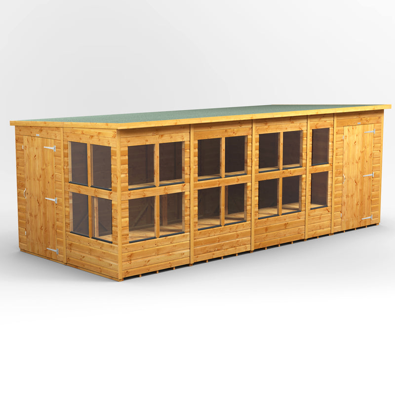 Fast Delivery Power Pent Potting Shed Combi With 4' Side Store