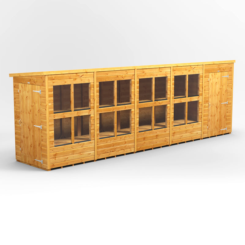 Fast Delivery Power Pent Potting Shed Combi With 4' Side Store