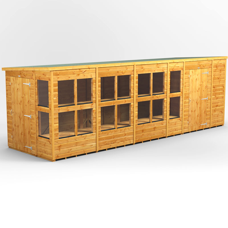 Fast Delivery Power Pent Potting Shed Combi With 6' Side Store
