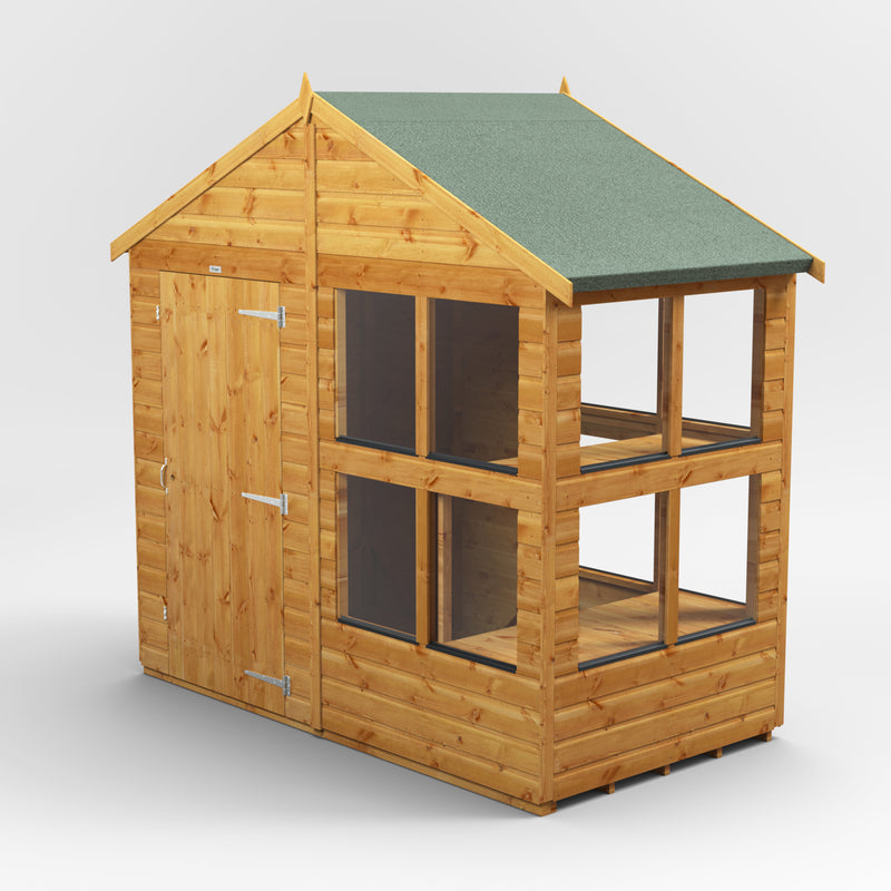 Express Delivery Power Apex Potting Shed