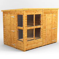 Fast Delivery Power Pent Potting Shed Combi With 4' Side Store