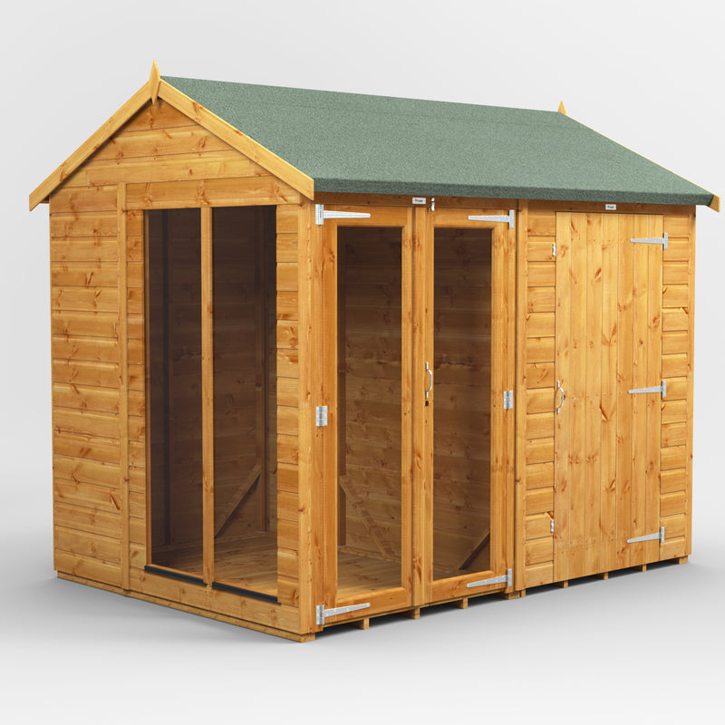 Fast Delivery Power Apex Summerhouse Combi With 4' Side Store
