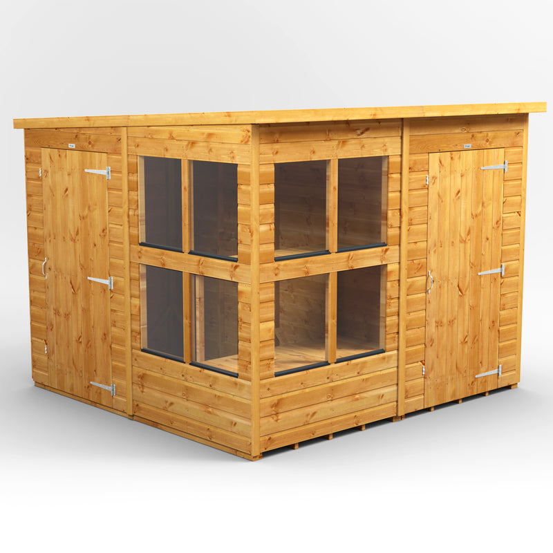 Fast Delivery Power Pent Potting Shed Combi With 4' Side Store