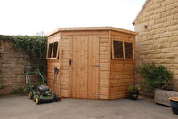 Clayton Wooden Pent Corner Shed - Purewell Timber
