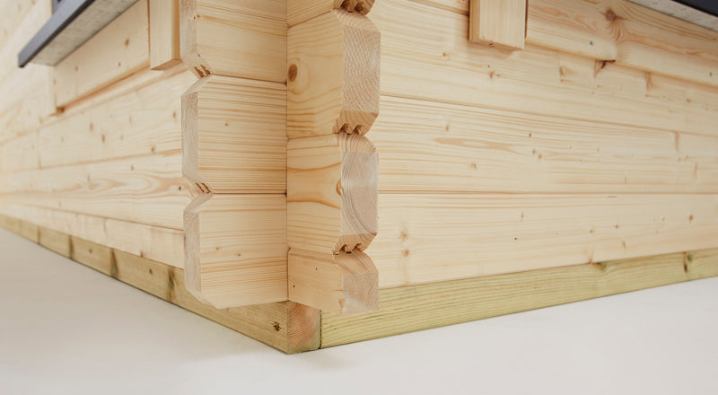 Express Power Pent Log Cabin
